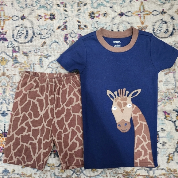 Gymboree, Giraffe Summer Short Set, sz 6 - Picture 1 of 10